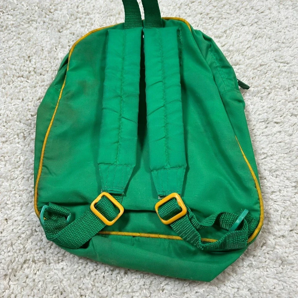 Fisher-Price Backpack Kids Green Vintage 1985 Sesame Street Characters 9352